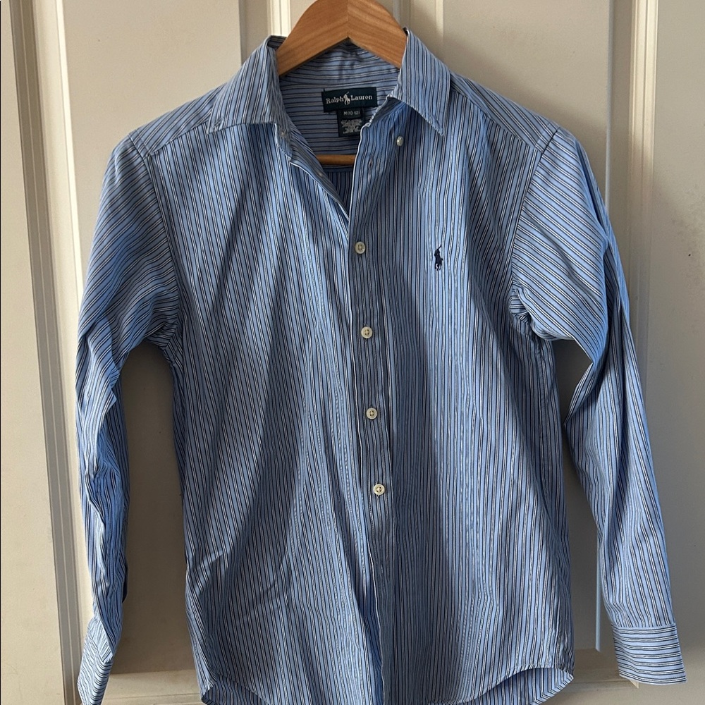 Ralph Lauren Boy’s Blue and White Striped Shirt